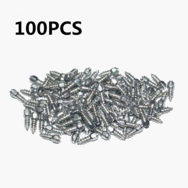 100Pcs Universal 9mm Screw in Tire Stud Snow Spikes Racing Track Tire Ice Studs #5 image