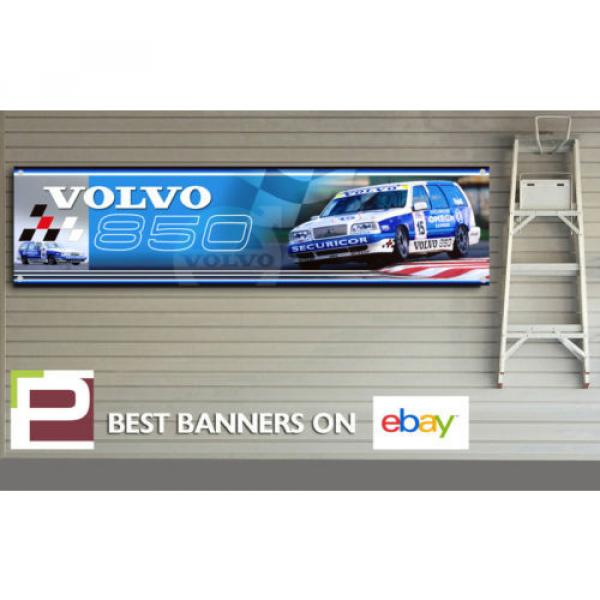 Volvo 850 BTTC Banner, Workshop, Garage, Track, Rickard Rydell, 1300mm x 325mm #1 image