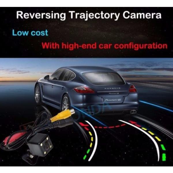 4.3 TFT Flodable Monitor + 4 LED Car Dynamic Track Rear View Reverse CCD Camera #2 image