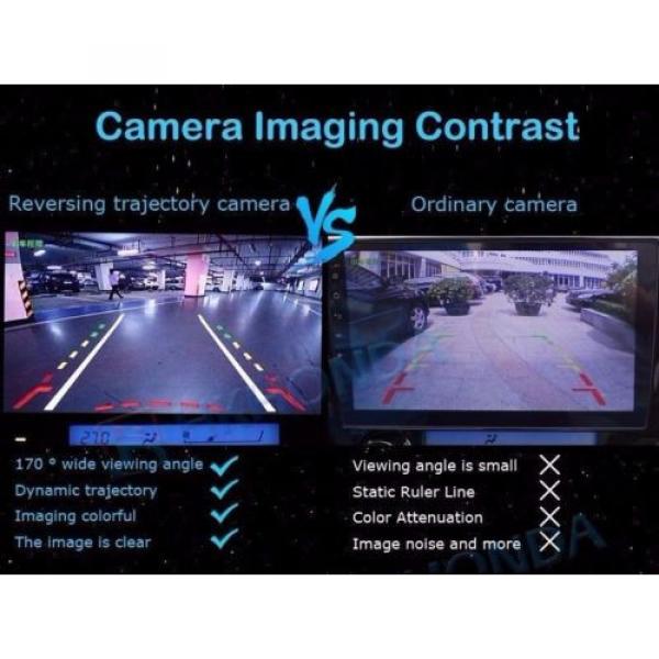 4.3 TFT mirror Monitor + 4 LED Car Dynamic Track Rear View Reverse CCD Camera #3 image
