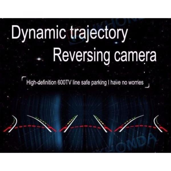 4.3 TFT Flodable Monitor + 4 LED Car Dynamic Track Rear View Reverse CCD Camera #4 image