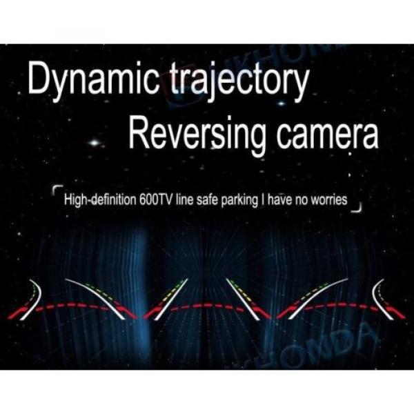 4.3&#034; 2AV sucker Screen + 4LED Car Track Dynamic Trajectory Rearview CCD Camera #2 image