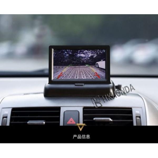 4.3&#034; 2AV Monitor Screen + 4LED Car Track Dynamic Trajectory Rearview CCD Camera #12 image