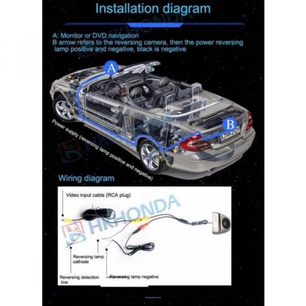 Sliver Car Tailgate Dynamic Trajectory Rearview CCD Camera Moving for Volvo #9 image