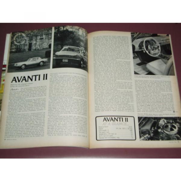 1966 AVANTI II - VOLVO 1800S -ROAD &amp; TRACK TEST DATA/STUDEBAKER/vs57/sn60/paxton #5 image