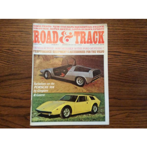 ROAD &amp; TRACK, MARCH 1971, PORSCHE 914, FORD MUSTANG, ROAD TESTS -ALFA, VOLVO #1 image