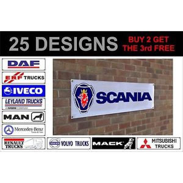 mack renault scania volvo banner sign workshop garage track advertisement #1 image