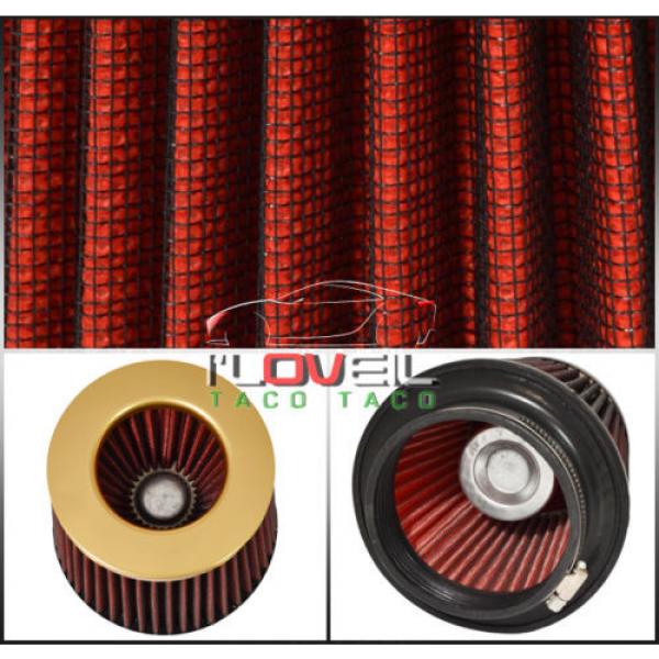 FOR VOLVO 2.5&#034; AIR FILTER CAI TRACK HIGH PRESSURE FLOW INTAKE UPGRADE UNIT GOLD #3 image