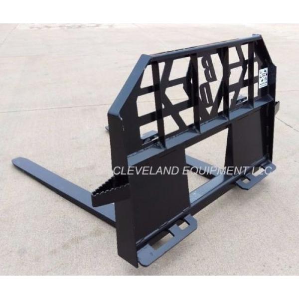 NEW HD 5000# PALLET FORKS &amp; FRAME ATTACHMENT Skid-Steer Track Loader Gehl Volvo #4 image