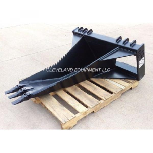 NEW 62&#034; XL STUMP BUCKET ATTACHMENT Volvo JCB Yanmar Case Skid-Steer Track Loader #2 image