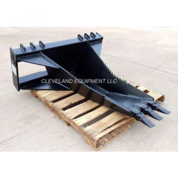 NEW 62&#034; XL STUMP BUCKET ATTACHMENT Volvo JCB Yanmar Case Skid-Steer Track Loader #4 image