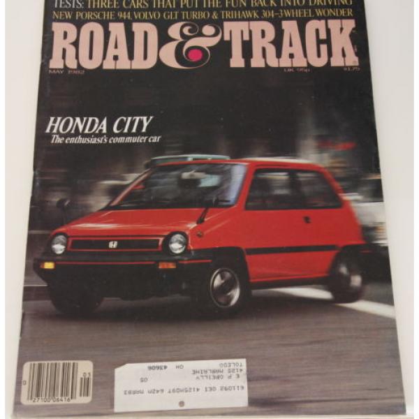 Road &amp; Track Honda City, Porsche 944, Volvo GLT Turbo, Trihawk - May 1982 Issue #1 image