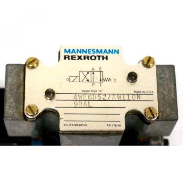 NEW REXROTH 4WE6D52/AW110N9DAL DIRECTIONAL VALVE WU35-0-A #3 image