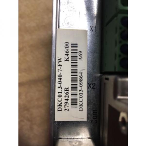 1PC used Rexroth ECO DRIVE Servo Drive DKC01.3-040-7-FW #1 image