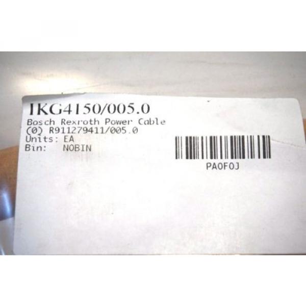 NEW BOSCH REXROTH IKG4150 / 005.0 POWER CABLE R911279411/005.0 IKG41500050 #3 image