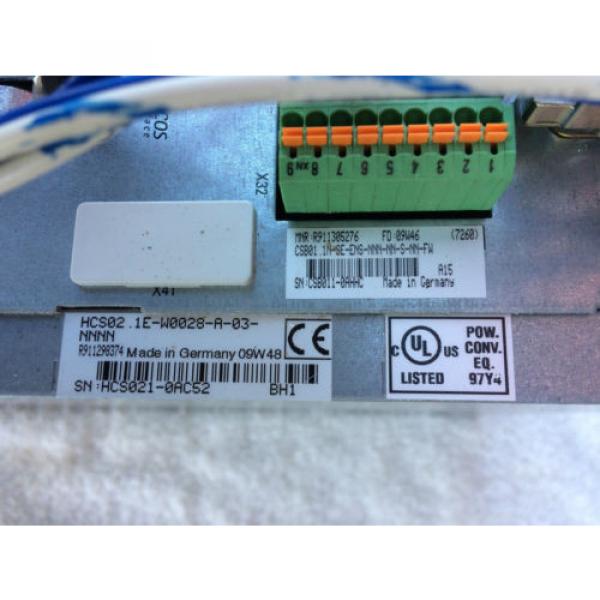 BOSCH REXROTH INDRADRIVE C SERVO DRIVE HCS02.1E-W0028-A-03-NNNN #4 image