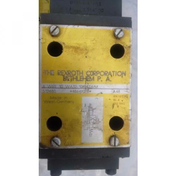 REXROTH 4WRE 10  DIRECT OPERATED PROPORTIONAL DIRECTIONAL VALVE #2 image