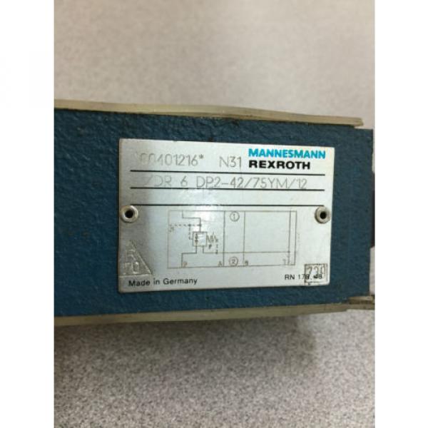 NEW REXROTH HYDRAULIC VALVE ZDR6DP2-42/75YM/12 #2 image