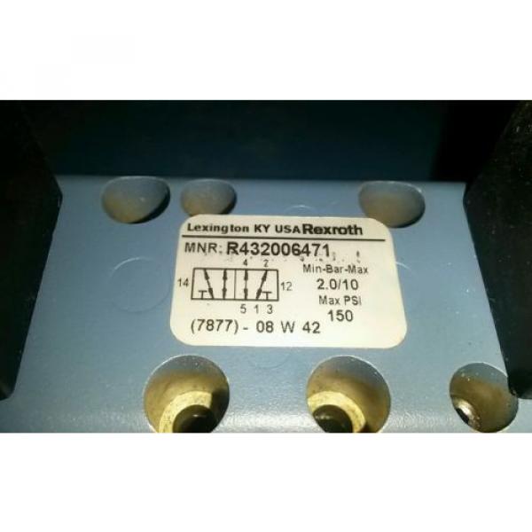 NEW REXROTH R432006471 Air Control Valve, Base Mounted, 4-Way, 2 Solenoids #2 image