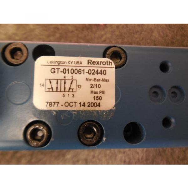 NEW REXROTH CERAM GT-010061-02440 PNEUMATIC SOLENOID VALVE GT01006102440 #4 image