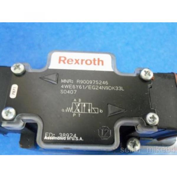 REXROTH 4WE6Y61/EG24N9DK33L 24 VDC 8 WATTS DIRECTIONAL CONTROL VALVE, NNB #2 image