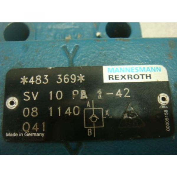 NEW, REXROTH, HYDRAULIC CHECK VALVE, SV10PB242, NEW NO BOX #3 image