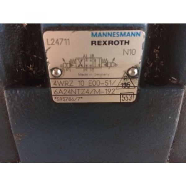 USED REXROTH MANNESMAN 4WRZ 10 E00-51 DREPV 6 C-10/25  HYDRAULIC SOLENOID VALVE #4 image