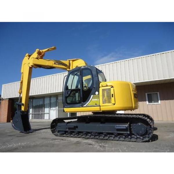 2003 KOBELCO SK135SRLC EXCAVATOR SK 135 ZERO TAIL SWING Z OFFET BOOM OPTION #6 image