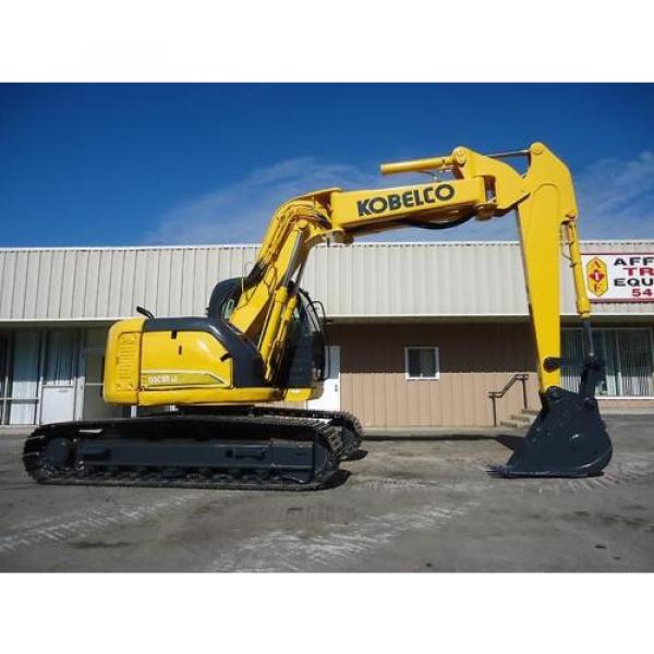 2003 KOBELCO SK135SRLC EXCAVATOR SK 135 ZERO TAIL SWING Z OFFET BOOM OPTION #8 image