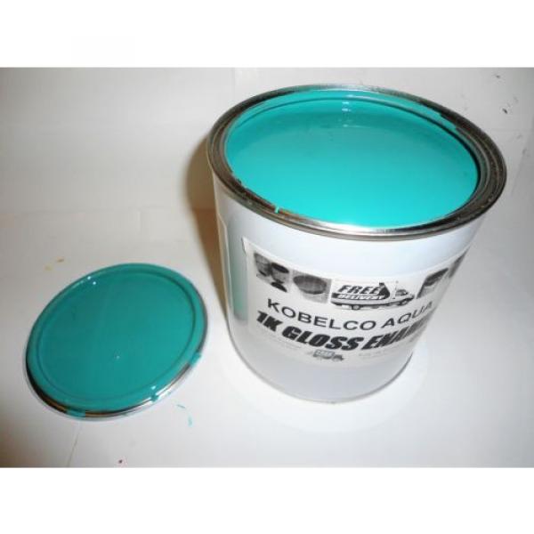 Kobelco IHI Digger Aqua Blue Gloss paint 1 Litre Tin #1 image