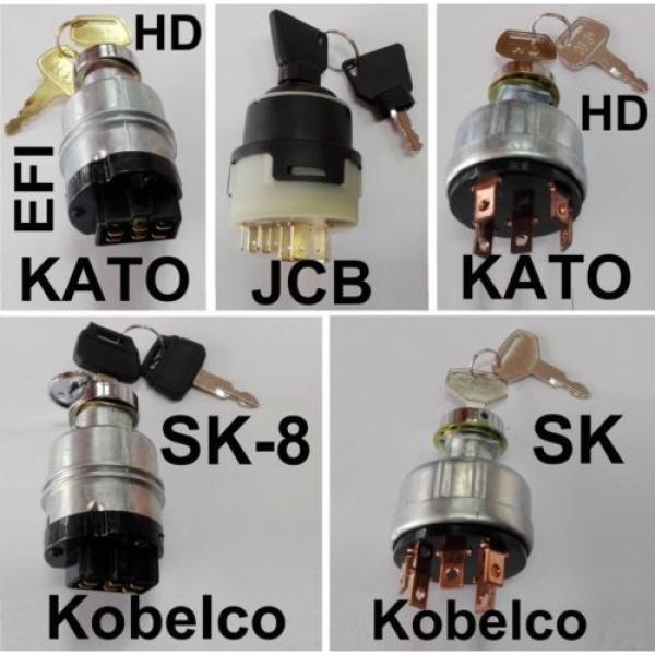 KATO HD JCB  Kobelco SK SK-8  starter Ignition Switch excavator #1 image