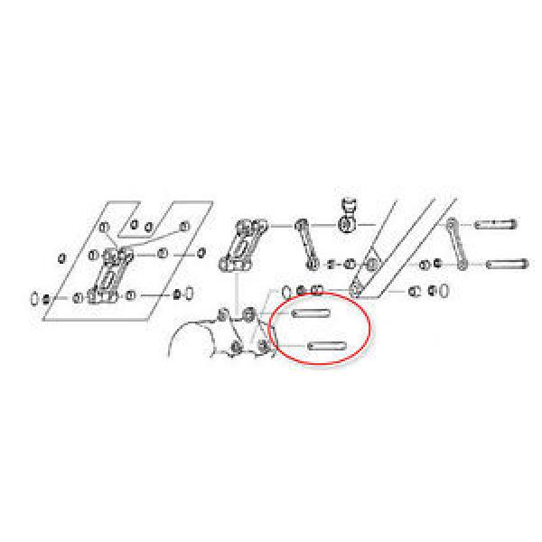 2419P1664D1 Bucket Linkage Pin fits Kobelco SK60 #1 image