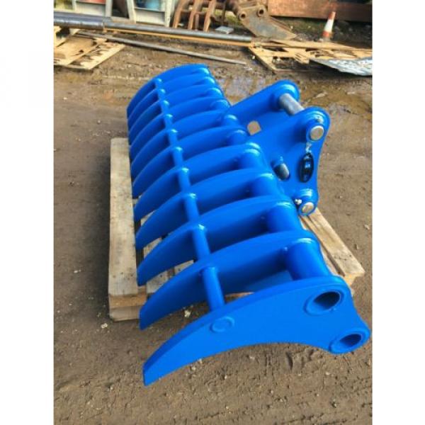 13 Ton HD Excavator Landscape Rake HARDOX CAT KOMATSU CASE KOBELCO HITACHI JCB #5 image