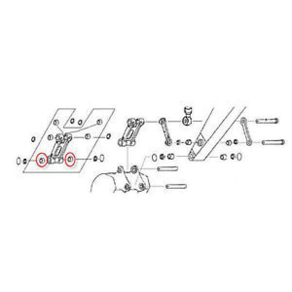 2405T825 Bucket Linkage Bushing fits Kobelco SK115, SK120, SK130, SK135 #1 image