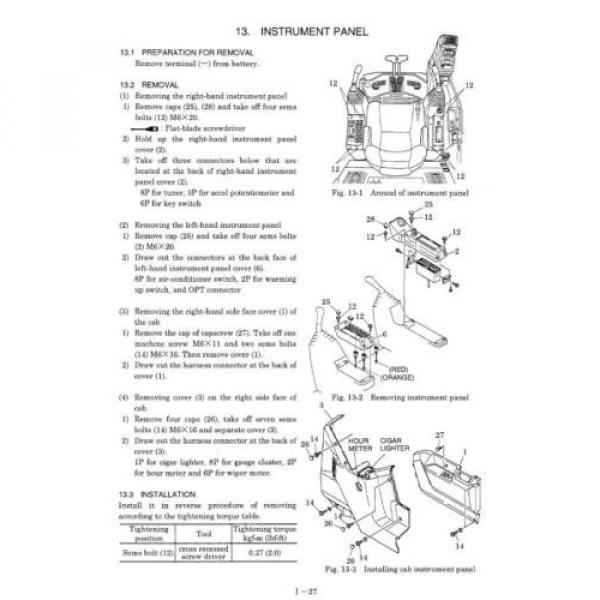 KOBELCO SK200SR, SK200SR LC (2) EXCAVATOR  REPAIR MANUAL #6 image