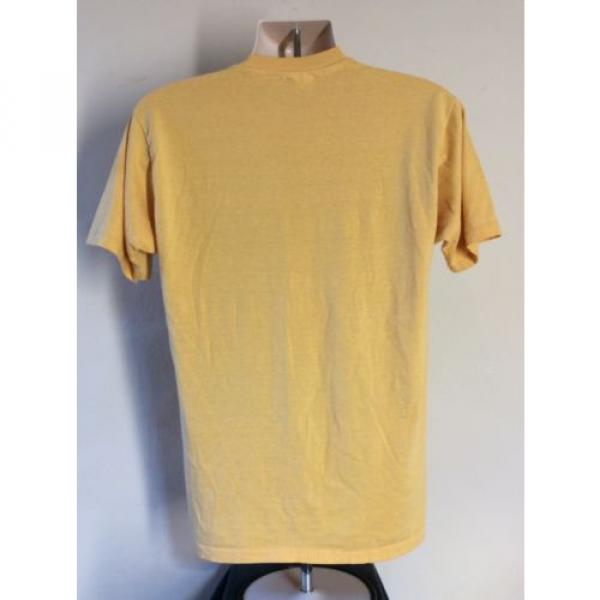 Vtg 80s Kobelco T-Shirt Yellow XL Hanes Construction Vehicle Backhoe Hanes 50/50 #3 image