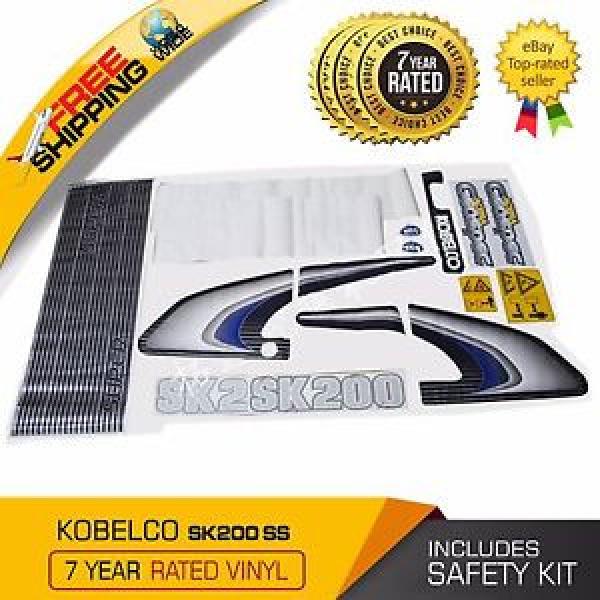 KOBELCO SK200 Super Series Decal Set SK Excavator Stickers Kit + Safety Stickers #1 image