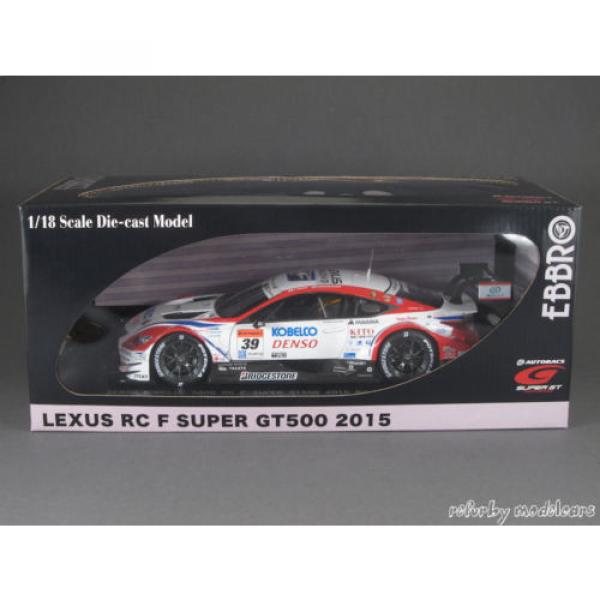 1/18 Ebbro Lexus RC F #39 - Denso Kobelco Sard Super GT500 - Rd. 1 2015 - 140886 #2 image