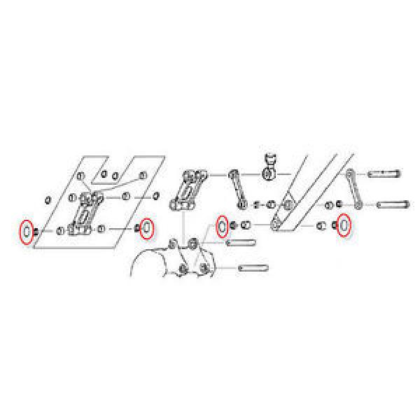 2445Z869 Bucket Linkage O-Ring fits Kobelco SK115, SK120, SK130, SK135 #1 image