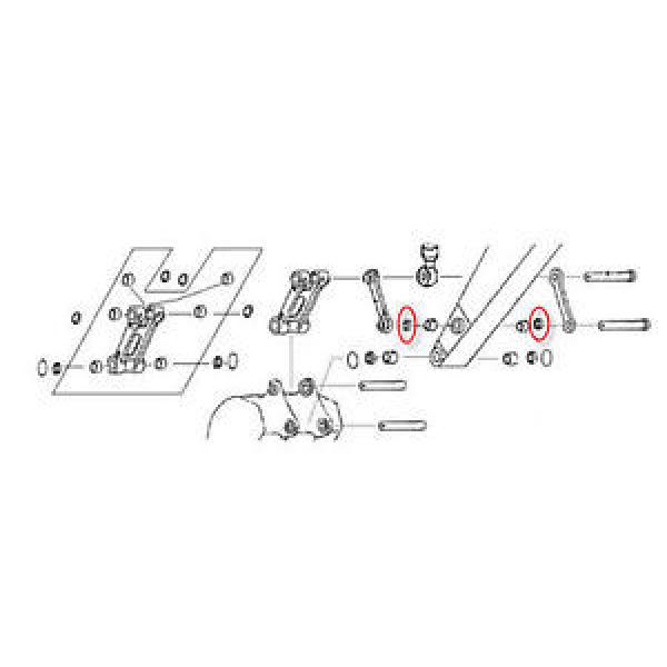 2445R138D3 Bucket Linkage Seal fits Kobelco SK100 #1 image