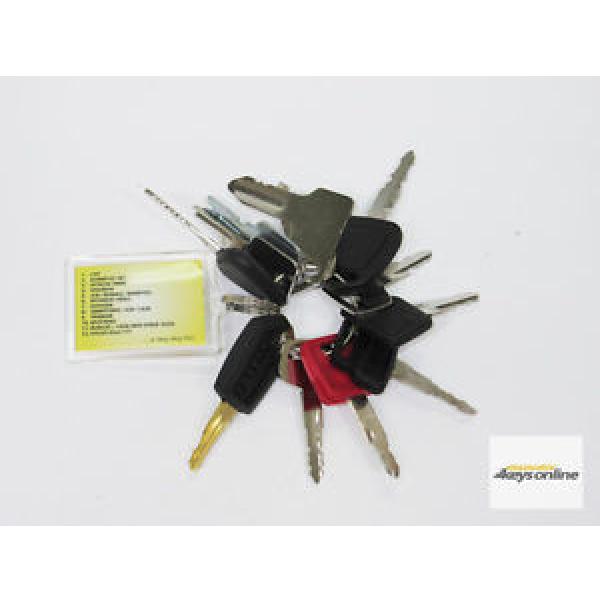 Excavator Key Set (12 Keys for Caterpillar, Komatsu, Hitachi, Volvo, Kobelco/ Te #1 image