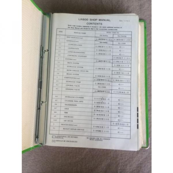 Kobelco Wheel Loader Shop Manual LK600 1985 #2 image