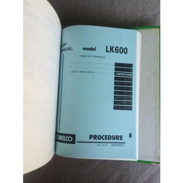 Kobelco Wheel Loader Shop Manual LK600 1985 #4 image