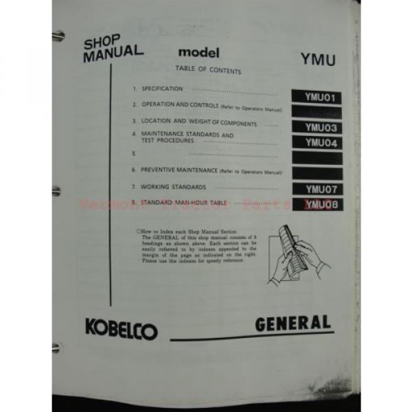 Kobelco SK150LC Mark IV Excavator Service Shop Repair Manual #4 image