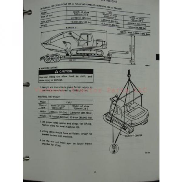 Kobelco SK150LC Mark IV Excavator Service Shop Repair Manual #5 image