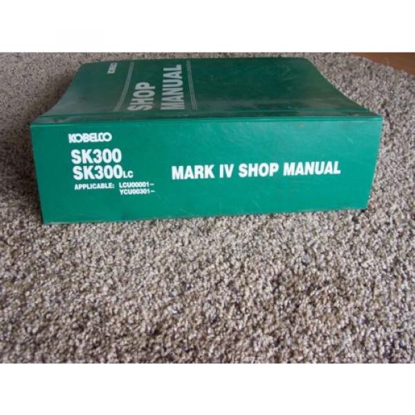 Kobelco SC300 SC300LC Excavator Mark IV YCU LCU Service Shop Repair Manual #3 image