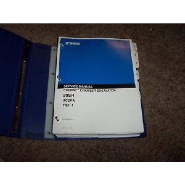 Kobelco 50SR ACERA TIER 4 Compact Crawler Excavator Shop Service Repair Manual #1 image