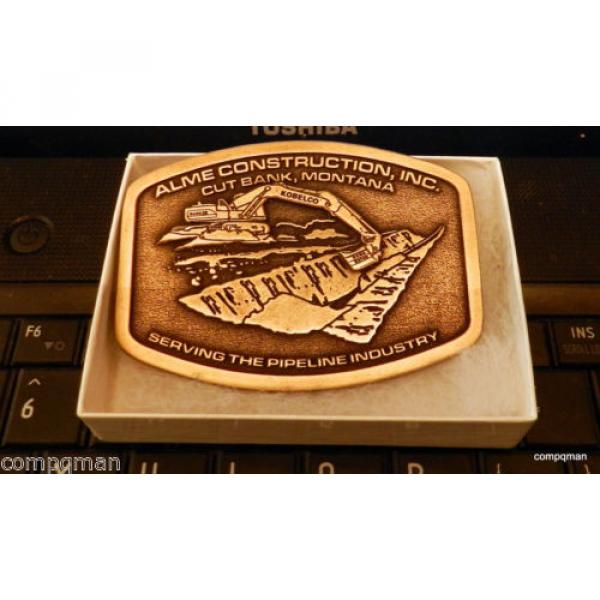 2012 ALME CONSTRUCTION CUT BANK, MONTANA  BELT BUCKLE Kobelco excavator #1 image