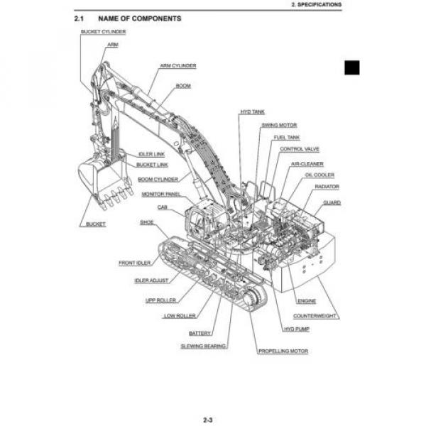 KOBELCO SK850LC SUPER ACERA TIER 3 EXCAVATOR SERVICE SHOP MANUAL #5 image