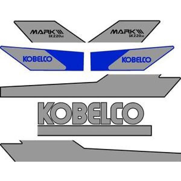 Kobelco SK220 LC Excavator Decal Set #1 image